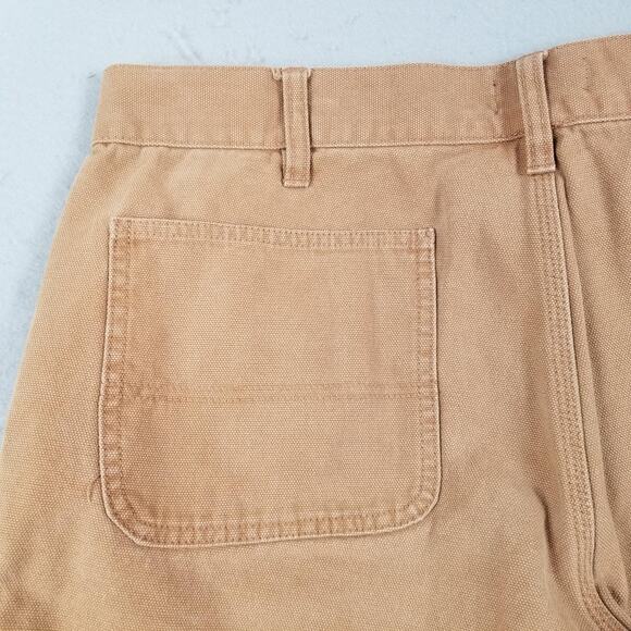 Stanley Pants Mens 36x32 Tan Duck Canvas Carpenter Utility Workwear Heavy Duty - Picture 9 of 16